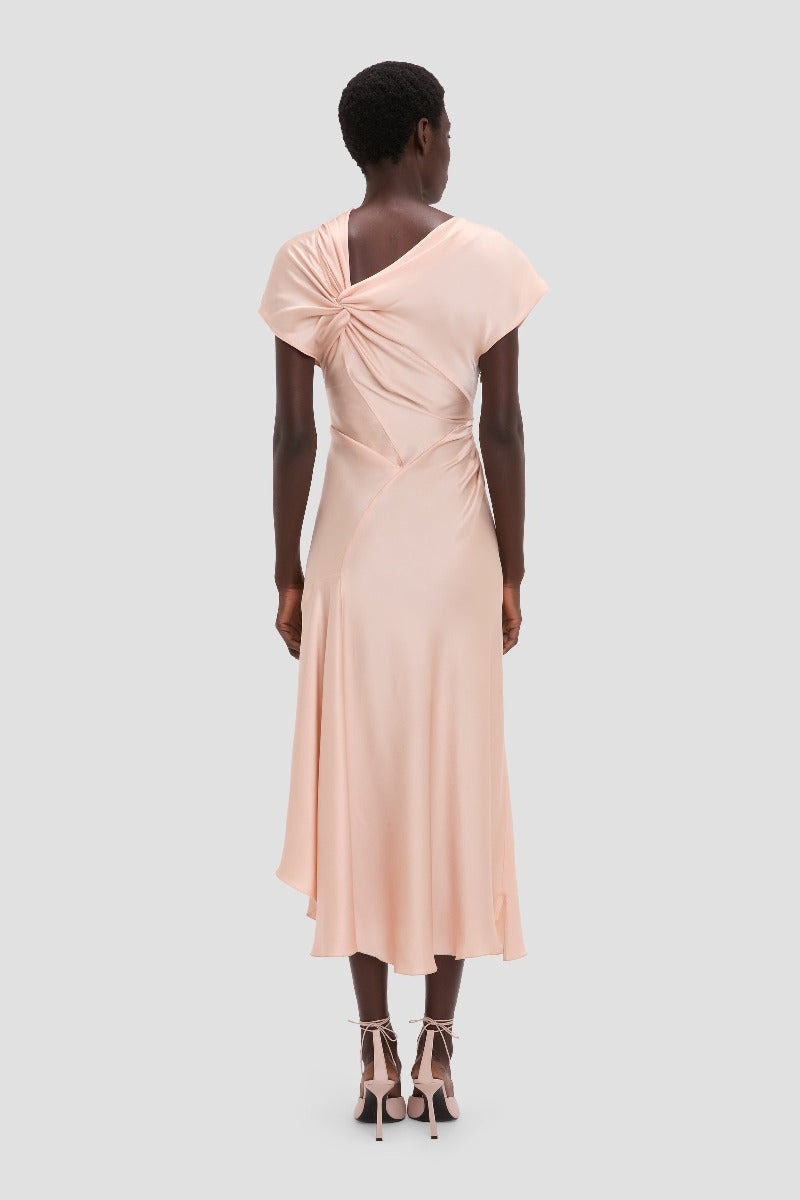 Asymmetric Twist Dress - Blossom