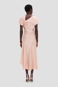 Asymmetric Twist Dress - Blossom