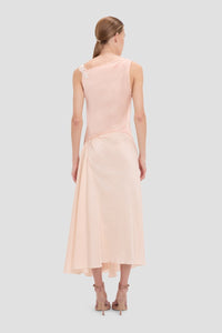Asymmetric Lace Detail Dress - Blossom