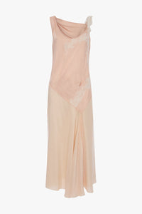 Asymmetric Lace Detail Dress - Blossom