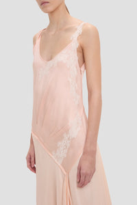 Asymmetric Lace Detail Dress - Blossom