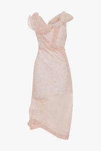 Shoulder Loop Midi Dress - Sketched Ditsy Blossom