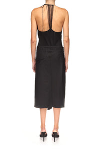 Asymmetric Tailored Skirt - Black