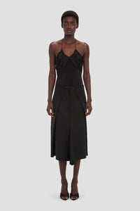 Asymmetric Tailored Skirt - Black