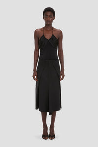 Asymmetric Tailored Skirt - Black
