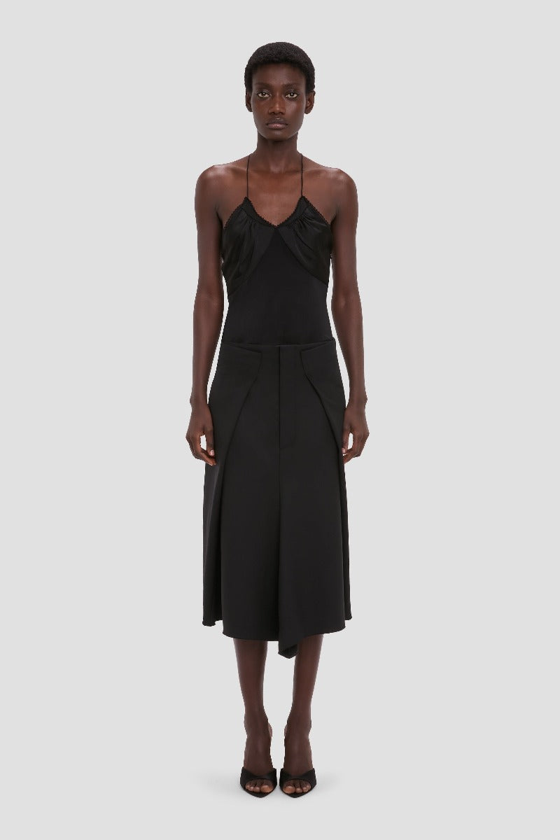 Asymmetric Tailored Skirt - Black