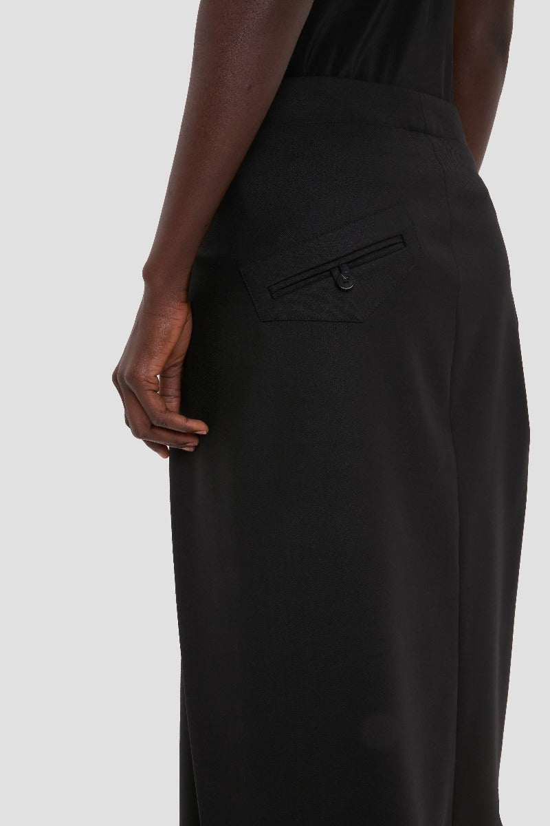 Asymmetric Tailored Skirt - Black