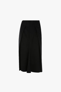 Asymmetric Tailored Skirt - Black