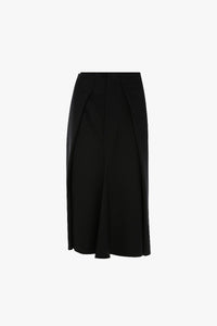 Asymmetric Tailored Skirt - Black