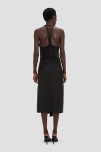 Asymmetric Tailored Skirt - Black