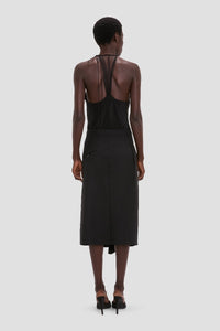 Asymmetric Tailored Skirt - Black