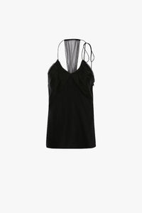 Gathered Cami Top - Black