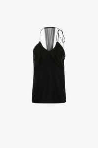 Gathered Cami Top - Black