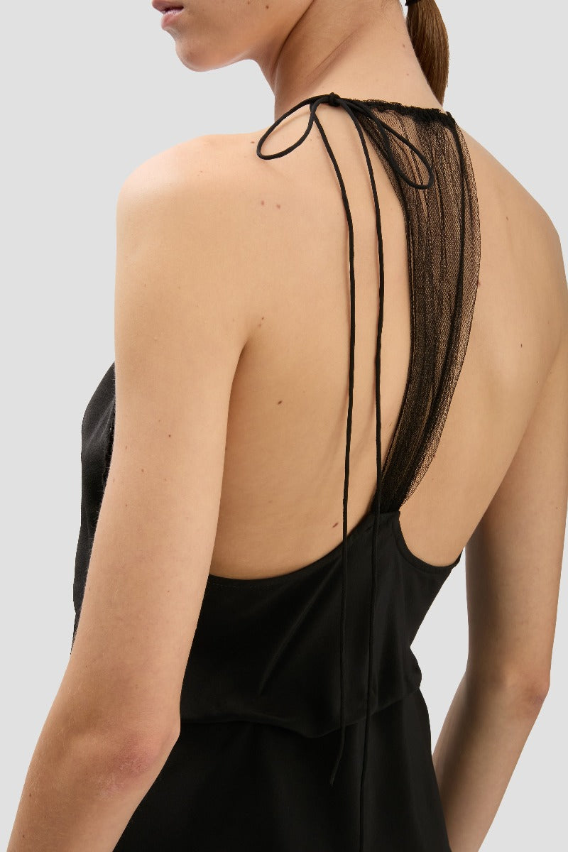 Gathered Cami Top - Black