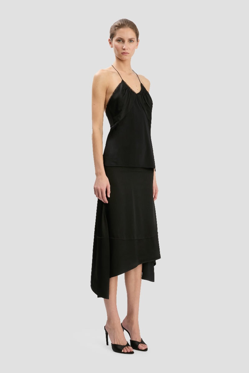 Gathered Cami Top - Black