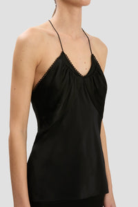 Gathered Cami Top - Black
