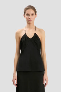 Gathered Cami Top - Black