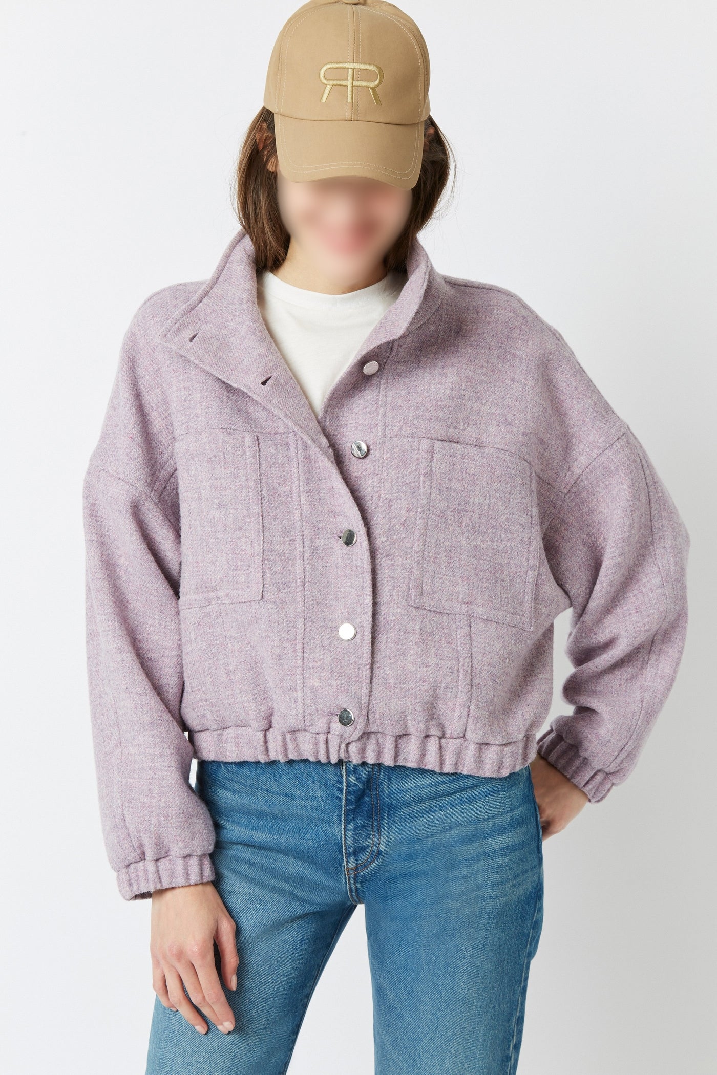 Veste Antoine Princess en laine - Lilas