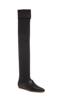 Jimena en noir lamb cuir