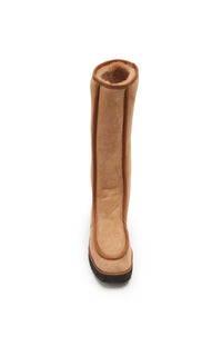 Tayna Boot en camel shearling