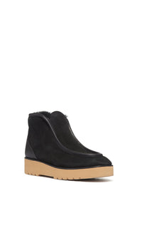 Black / Bottines Tyga en peau lainée - Black