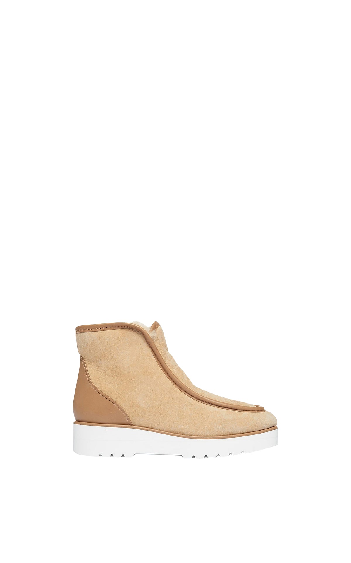 Tyga shearling ankle boots - Camel
