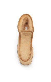 Camel / Bottines Tyga en peau lainée - Camel