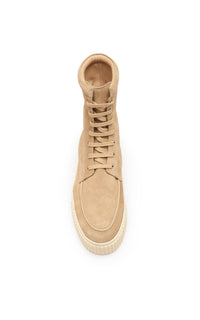 Beige / Bottines Emanuele 50 en cuir - Beige