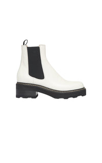 Cream / Bottines Jil en cuir - Cream