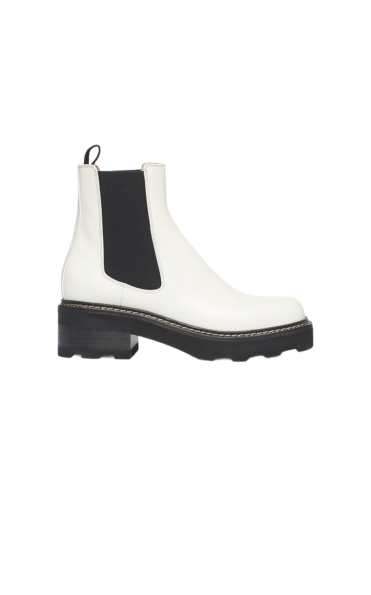 Cream / Bottines Jil en cuir - Cream