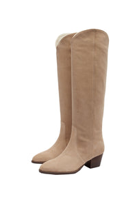 Bottes Kinks en cuir - Beige