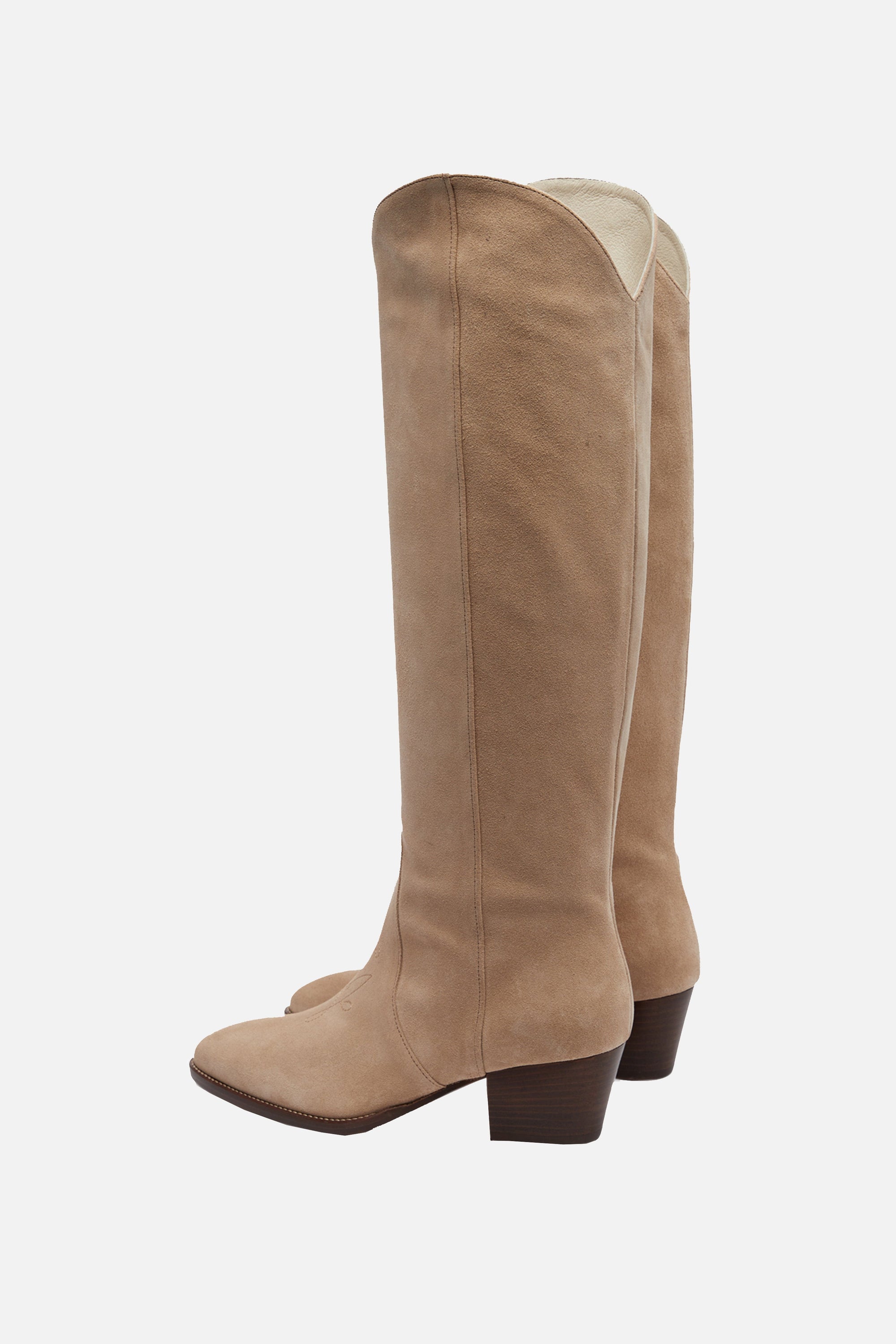 Bottes Kinks en cuir - Beige
