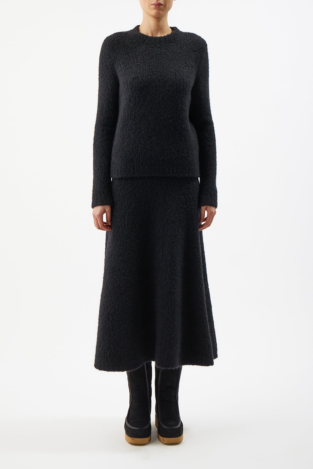 Black / Jupe Pablo en cachemire - Black