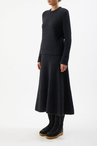 Black / Jupe Pablo en cachemire - Black
