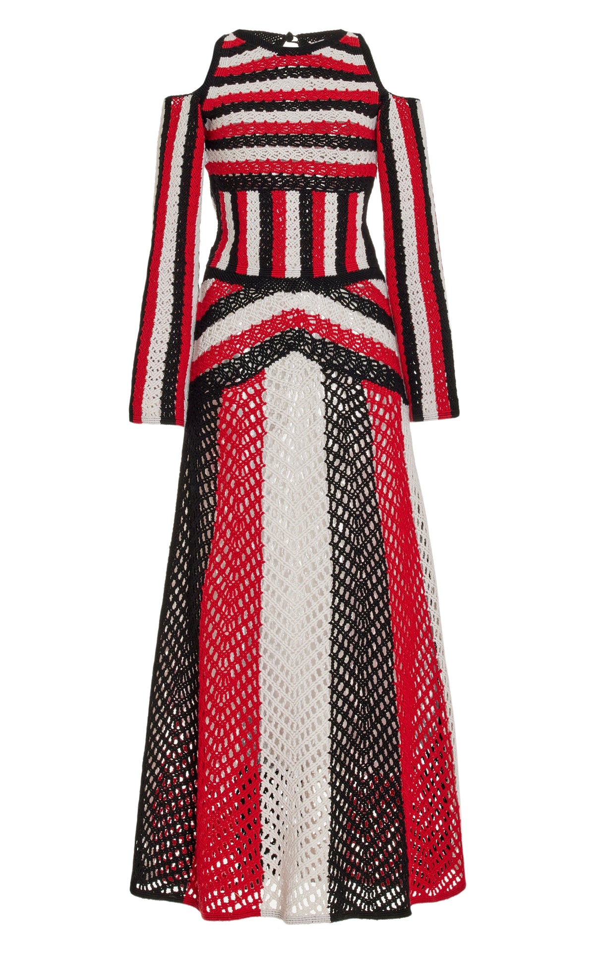 Red Multi / Robe Carr en laine - Red Multi