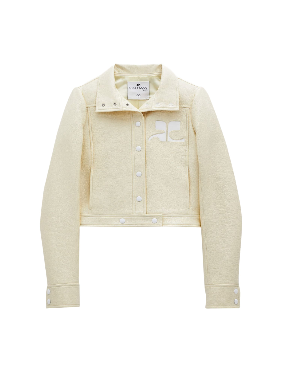 Blouson iconique en vinyle - Ecru