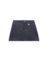 Jupe iconique en vinyle - Navy