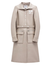 Manteau iconique en vinyle - Mastic Grey