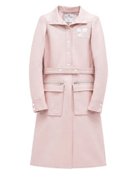 Manteau iconique en vinyle - Rose Pale