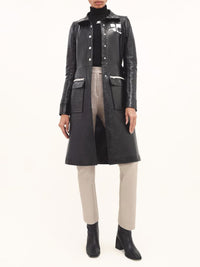 Manteau iconique en vinyle - Black