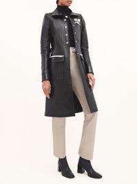 Manteau iconique en vinyle - Black