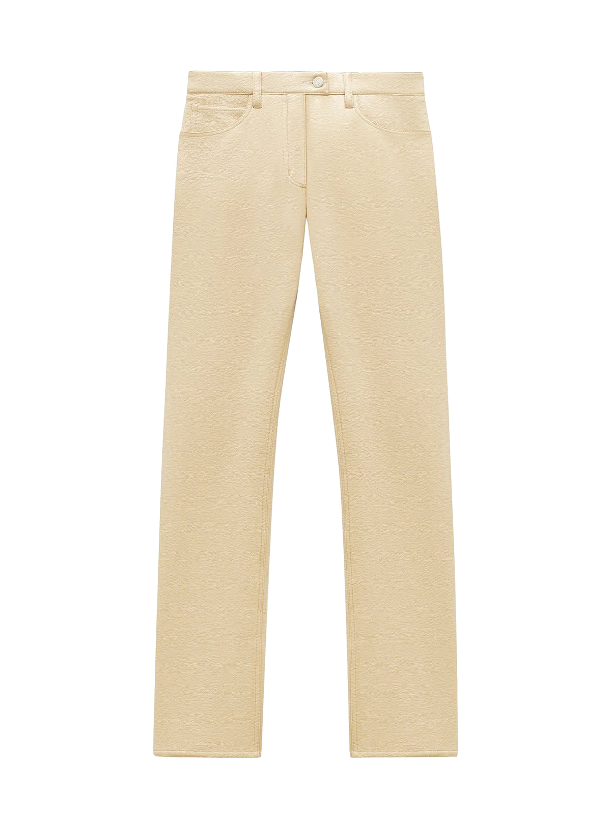 5-pocket vinyl trousers - Sand