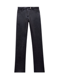 Pantalon 5 poches en vinyle - Navy