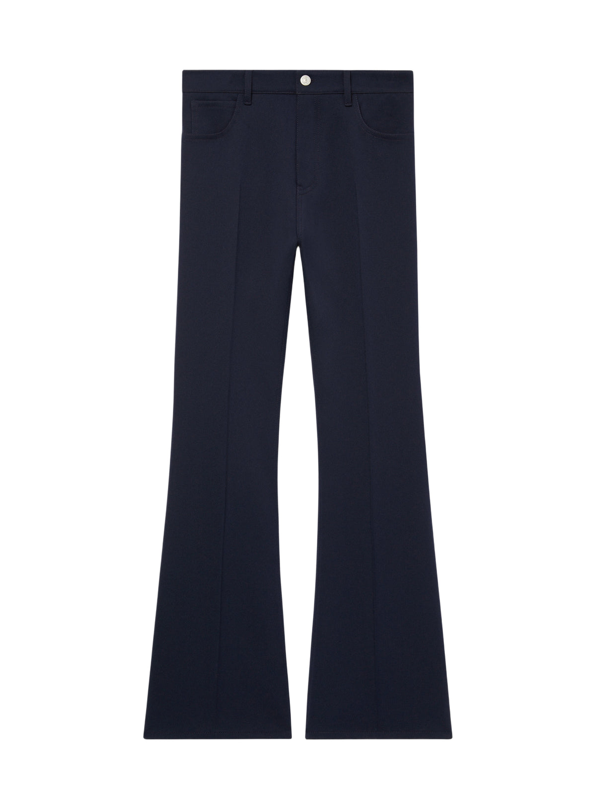 Pantalon bootcut en sergé - Navy