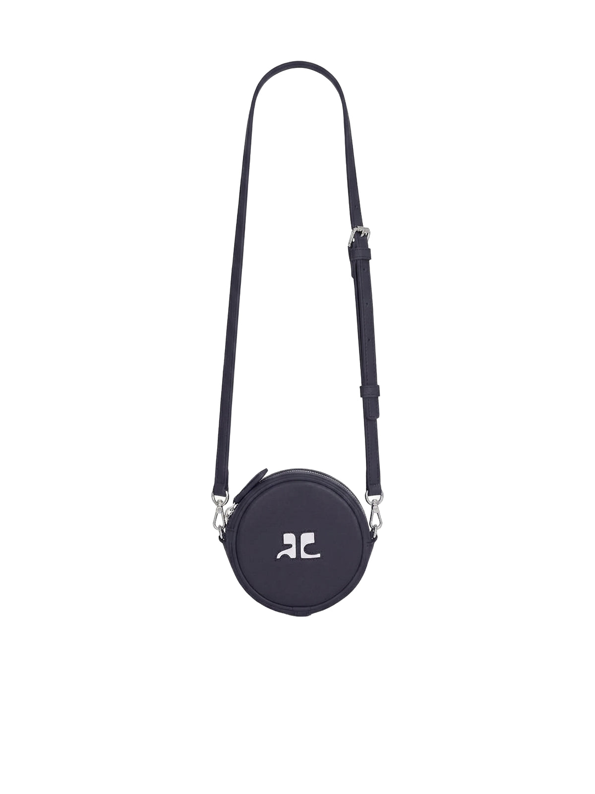 Round Leather Réédition Bag - Navy