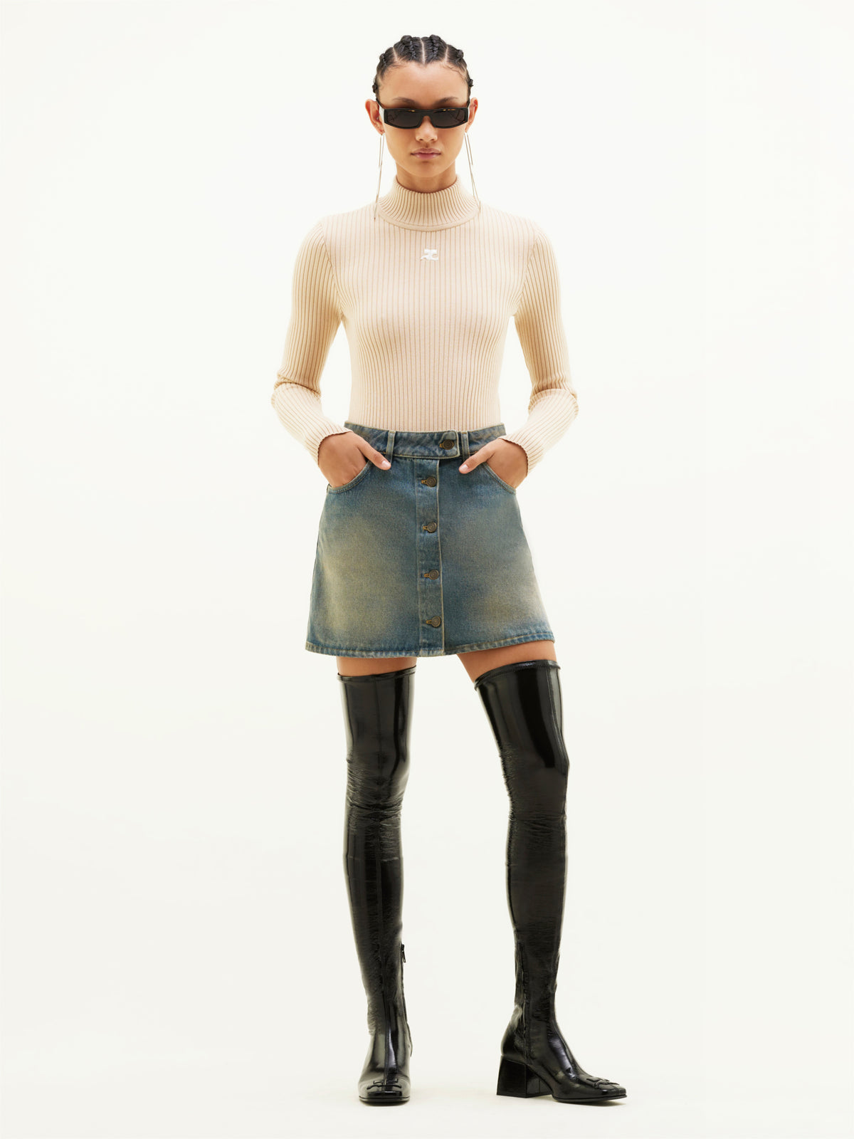 PRIX MARQUE : 140 / PULL COL MONTANT MAILLE-2