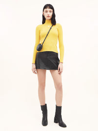 PULL COL MONTANT MAILLE-0