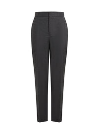 Pantalon droit en laine - Charcoal