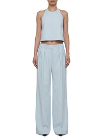 Backless Halter Top - Ice Blue
