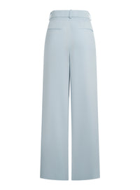 Pantalon taille basse en laine - Ice Blue